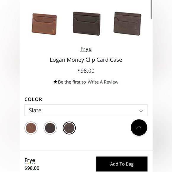 Frye
Logan Money Clip Card Case new 
$98 
Color Slate
Frye
$98.00 - Picture 9 of 12